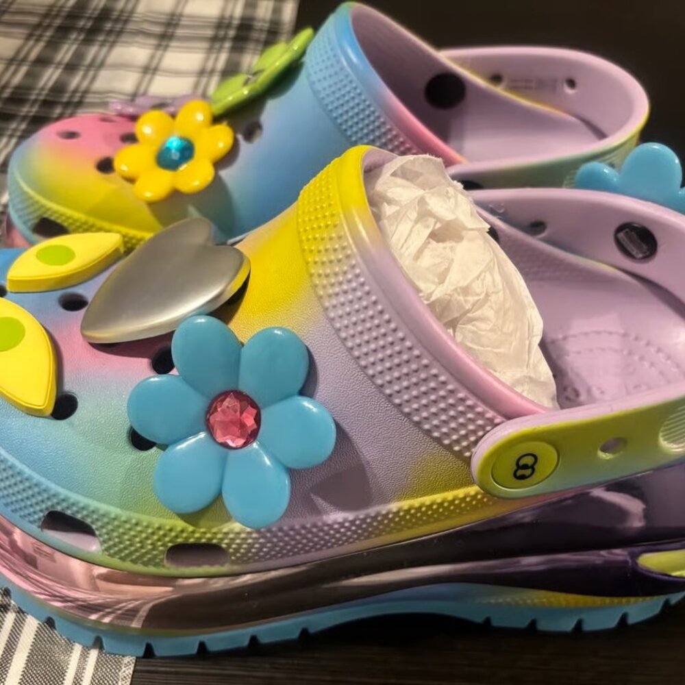 CROCS X LAZY OAF LIM ED MEGA CRUSH WOMEN'S SIZE - Picture 7 of 8